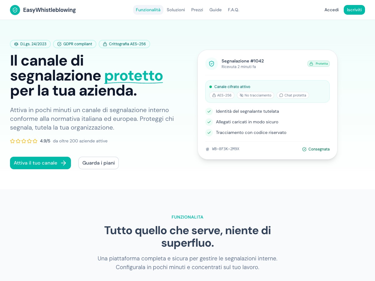 Anteprima di EasyWhistleblowing